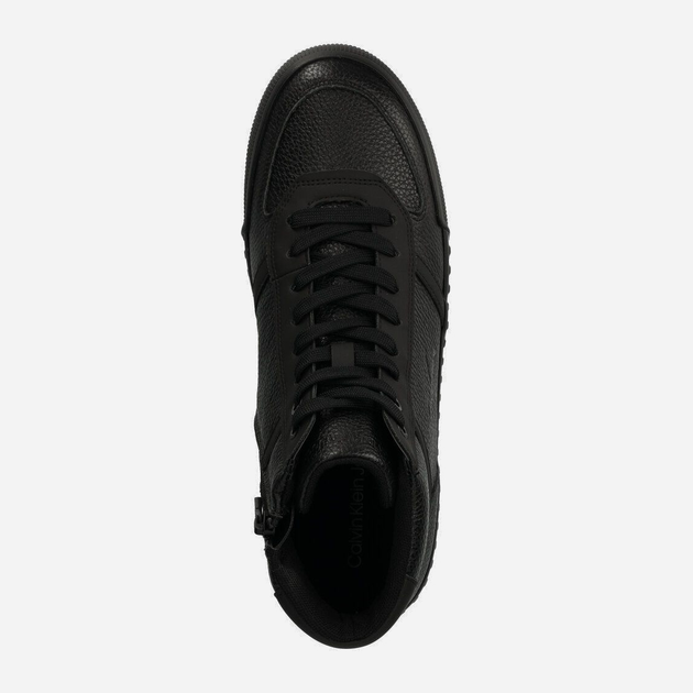 Sneakersy męskie skórzane za kostkę Calvin Klein Jeans YM0YM00809 42 Czarne (8720108626491) - obraz 4