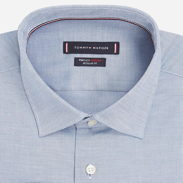 Koszula męska elegancka Tommy Hilfiger MW0MW32920 DXD NAVY 41 Niebieska (8720645104773) - obraz 3
