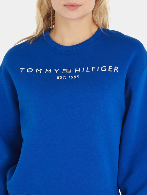 Світшот жіночий Tommy Hilfiger WW0WW39791 L Синій (8720645400813) - зображення 3