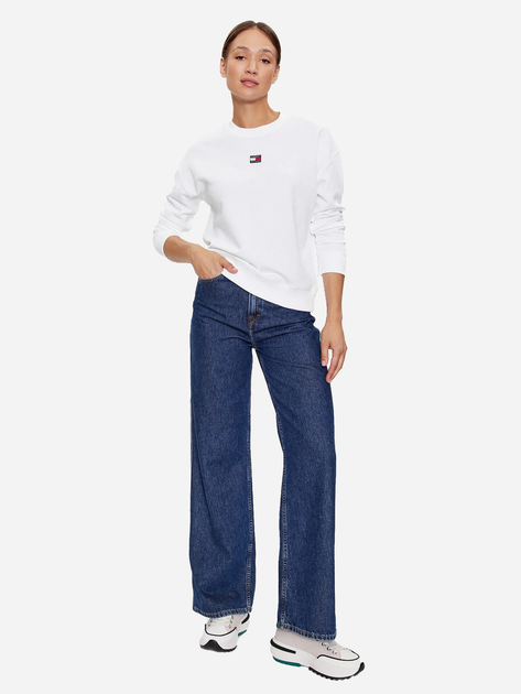 Світшот жіночий Tommy Jeans DW0DW16138 L Білий (8720644465080) - зображення 3