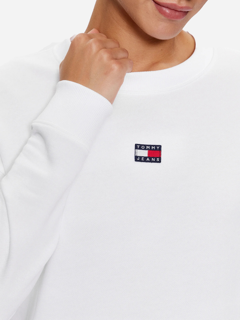 Світшот жіночий Tommy Jeans DW0DW16138 L Білий (8720644465080) - зображення 4