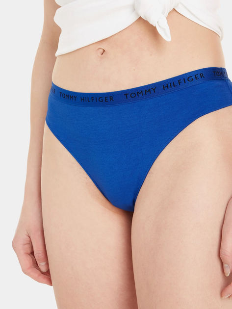 Zestaw damskich majtek typu tanga 3 szt Tommy Hilfiger UW0UW04889 XS Wielobarwny (8720645442202) - obraz 8