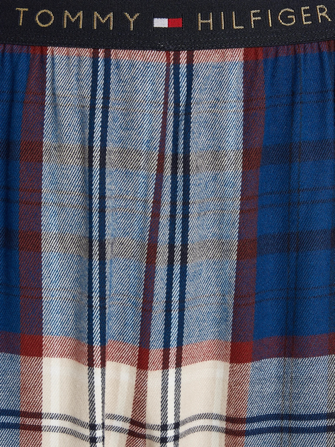 Piżama damska z długimi spodniami i długim rękawem flanelowa Tommy Hilfiger UW0UW03961 L Granatowa (8720645402886) - obraz 6