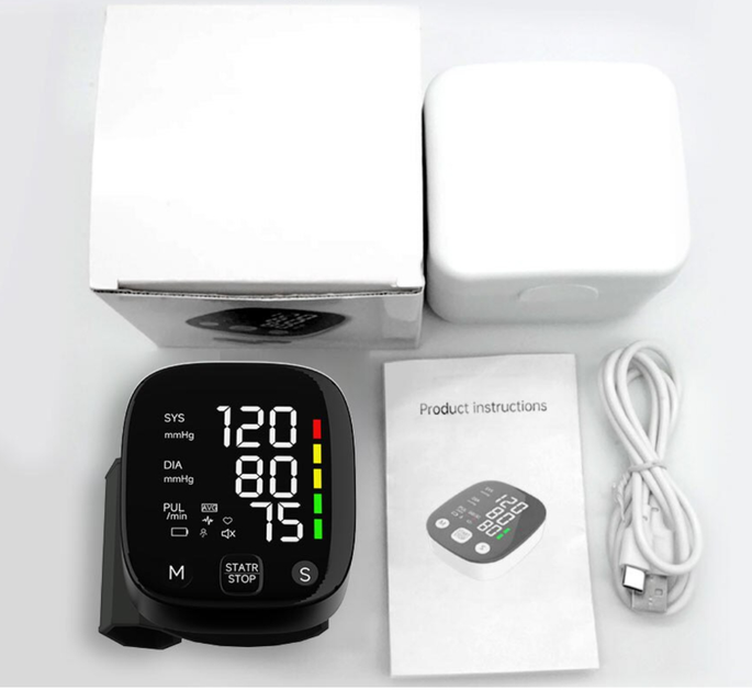 Автоматический тонометр на запястье аккумуляторный HD LED экран от ...