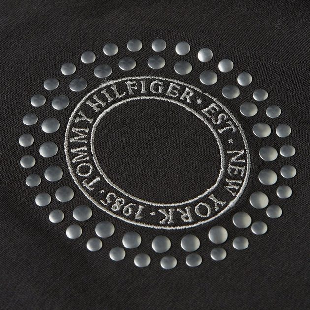 Футболка жіноча Tommy Hilfiger WW0WW40299 BDS L Чорна (8720645367468) - зображення 8