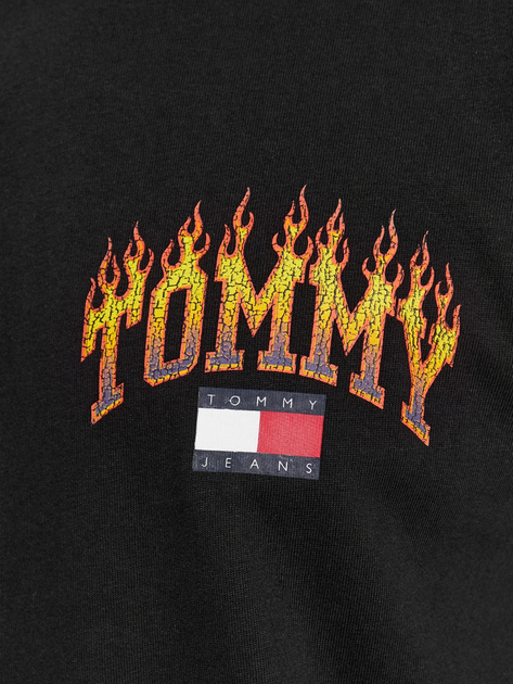 Koszulka męska bawełniana Tommy Jeans DM0DM17739 L Czarna (8720644994351) - obraz 5