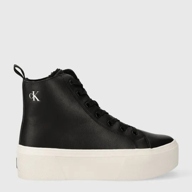 Женские кеды высокие Calvin Klein Jeans YW0YW01180 41 Черные ...