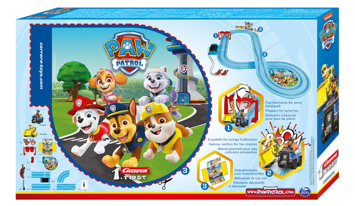 Tor wyścigowy Carrera First Race Track Paw Patrol Chase Vs Rubble 2.9 m (63035) (4007486630352) - obraz 5