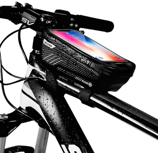 Велосипедний тримач WILDMAN M E2 рамний паньер Black (5906735414073) - зображення 1