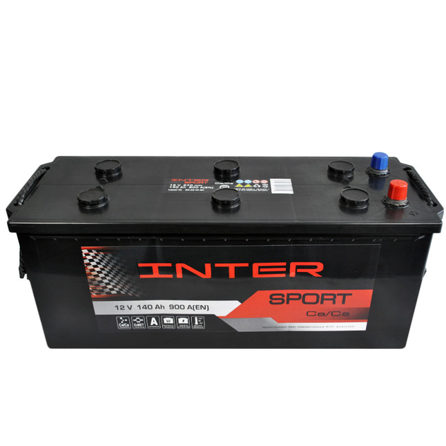 Акумулятор автомобільний INTER Sport 140Ah 900A L+ (D4) - зображення 2