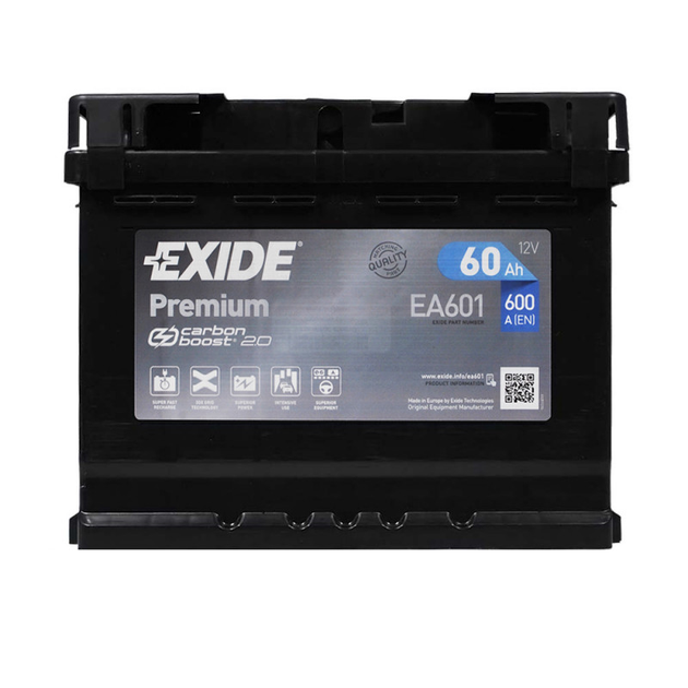 Аккумулятор автомобильный EXIDE Premium 60Аh 600A L+ – фото, отзывы ...
