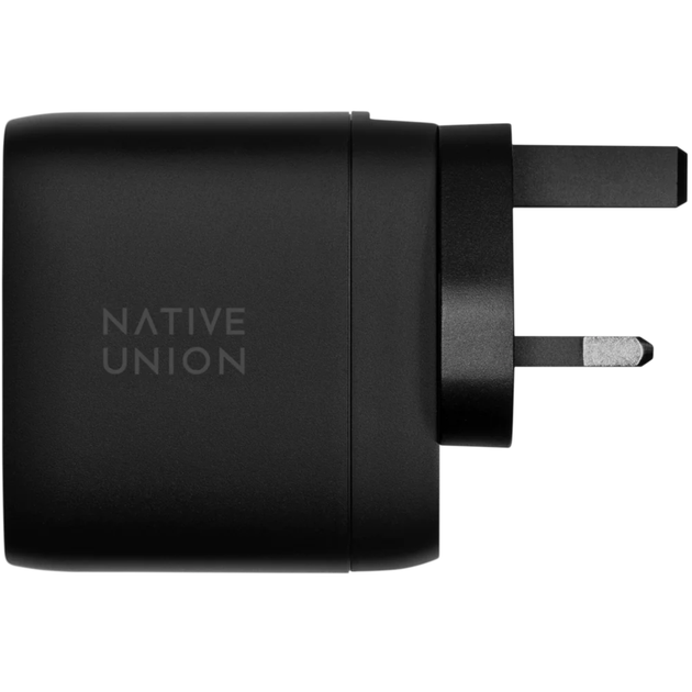 Зарядное устройство Native Union Fast GaN Charger PD 67W Dual USB-C Port, Black (FAST-PD67-BLK-INT) - изображение 4