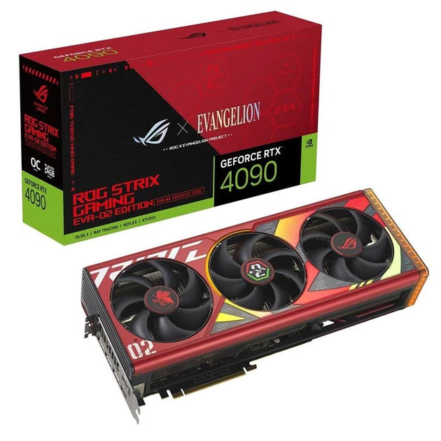 Відеокарта GeForce RTX 4090 24GB GDDR6X ROG Strix OC EVA-02