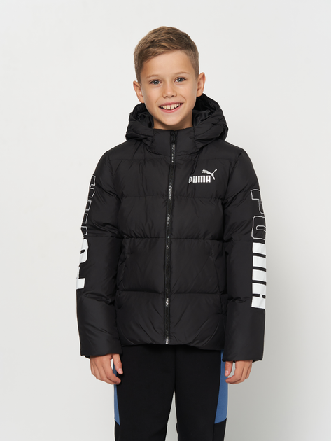 Подростковая демисезонная куртка для мальчика Puma Power Hooded Jacket ...