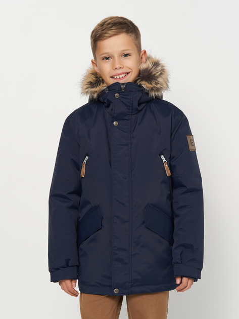 Акція на Дитяча зимова куртка-парка для хлопчика Lenne Jarko 23369-229 122 см від Rozetka
