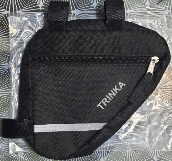 Велосумка Сумка на раму треуголка Trinka черная - изображение 2