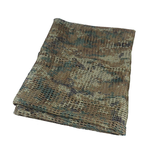 Шарф военнополевой Mil-Tec Сетка маскировочная One-size 190х90см Темный Пиксель (12625071) - изображение 2