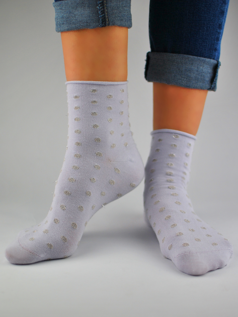 Жіночі шкарпетки Noviti SB024-W-02 35-38 Фіолетові (5905204314685) - зображення 1