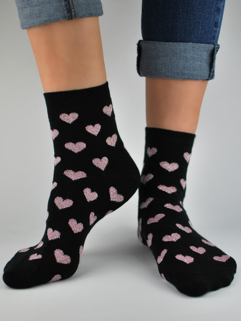 Жіночі шкарпетки Noviti SB026-W-03 39-42 Чорні (5905204315521) - зображення 1