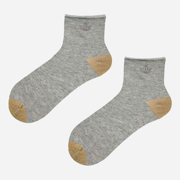 Жіночі шкарпетки Noviti SB028-W-03 35-38 Сірі (5905204316504) - зображення 1