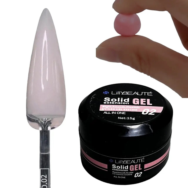 Твердый гель для ногтей Lilly Beaute Solid Gel №02 от продавца: sawing ...