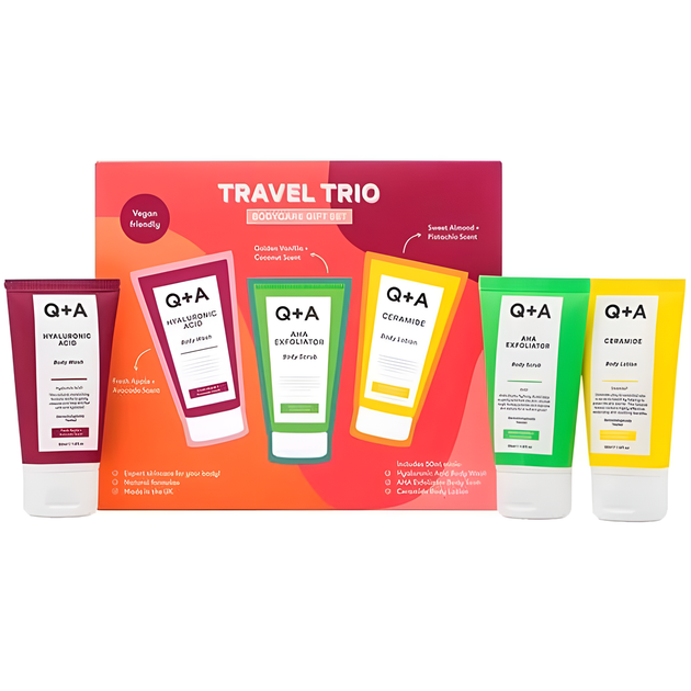 Подарунковий набір Q+A Travel Trio - Фото 1 Подарунковий набір Q+A Travel Trio - зображення 1