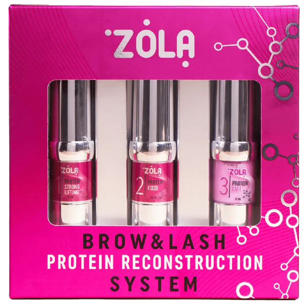 Набор для ламинирования Zola Brow&Lash Protein Reconstruction System - Фото 1 Набор для ламинирования Zola Brow&Lash Protein Reconstruction System - изображение 1