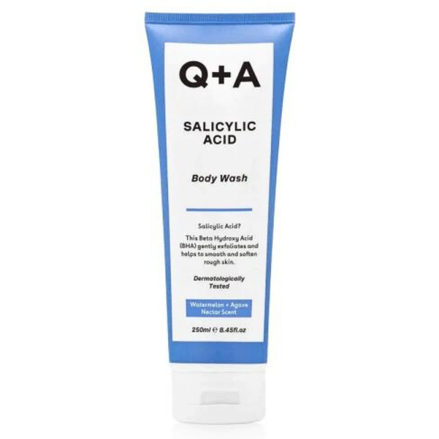 Очищаючий гель для тіла із саліциловою кислотою Q+A Salicylic Acid Body Wash 250 мл - Фото 1 Очищаючий гель для тіла із саліциловою кислотою Q+A Salicylic Acid Body Wash 250 мл - зображення 1