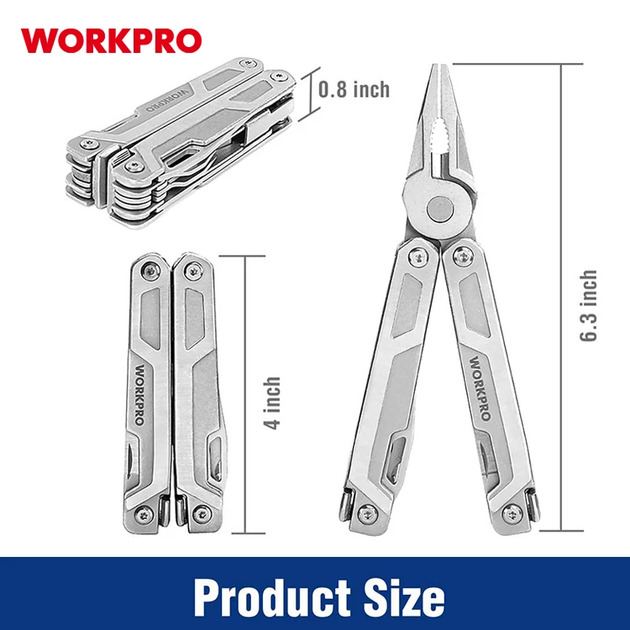 Мультинструмент WORKPRO 16-в-1 PRO PLUS WP382008 - изображение 6