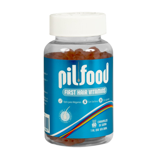 Witaminy żelowe Pilfood First Hair Vitamins 60 szt (8470001956095) - obraz 1
