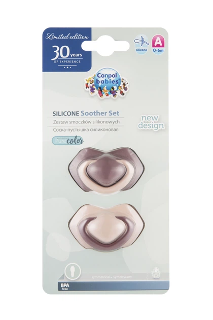 Набір пустушок силіконових симетричних 2 шт. Pure Color Рожевих Canpol babies 6-18 м-ців (5903407992716) - Фото 7 Набір пустушок силіконових симетричних 2 шт. Pure Color Рожевих Canpol babies 6-18 м-ців (5903407992716) - зображення 7