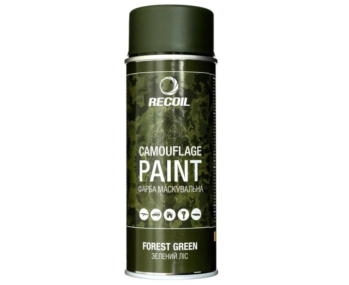 Фарба маскувальна Recoil зелений ліс 400 мл - зображення 2