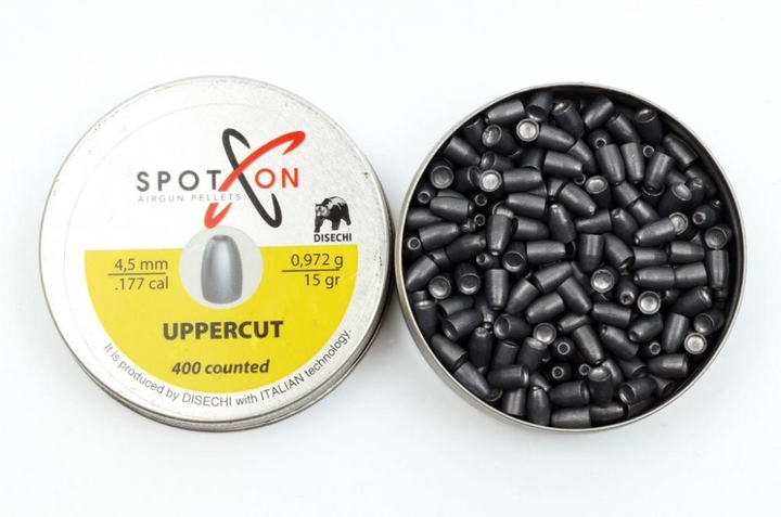 Кулі для пневматики Spoton UpperСut Up 0.97 гр кал.4.5мм 400шт (050846) - зображення 2