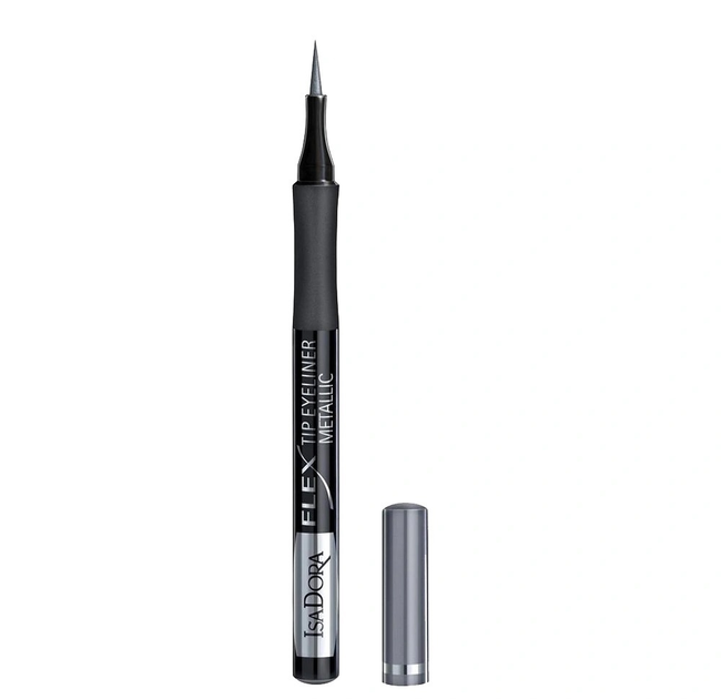 Eyeliner Isadora Flex Tip Metallic 90 Silver 1 ml (7317851228907) - obraz 1