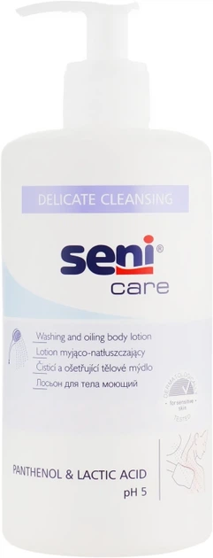 Лосьйон для тіла миючий - Seni Care Washing and Oiling Body Lotion 500ml (158707-29510) - Фото 1 Лосьйон для тіла миючий - Seni Care Washing and Oiling Body Lotion 500ml (158707-29510) - изображение 1