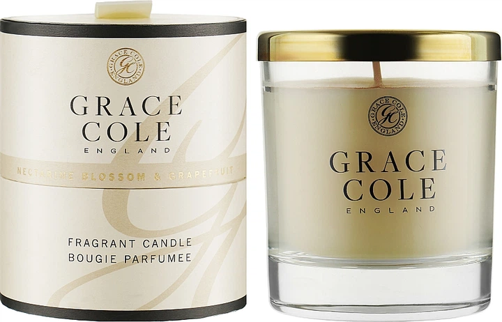 Ароматична свічка Grace Cole Boutique Nectarine Blossom & Grapefruit 200 г (5055443649908) - зображення 2