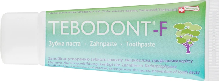 Зубная паста с маслом чайного дерева и фторидом - Dr. Wild Tebodont-F (Melaleuca Alternifolia) 75ml (84169-18249) - изображение 2