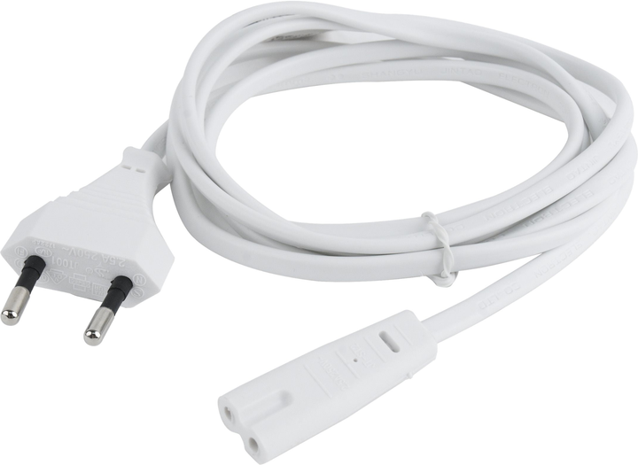 Kabel Gembird Power cord, 6 ft, White (PC-184/2-W) - obraz 3
