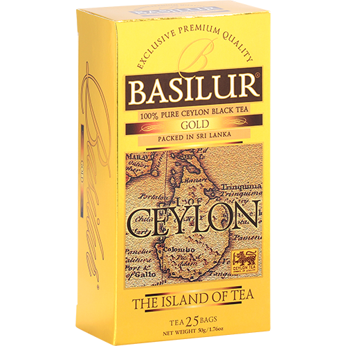 Чай Basilur Золотой (Остров Цейлон) черн. 25*2г - Фото 1 Чай Basilur Золотой (Остров Цейлон) черн. 25*2г - изображение 1