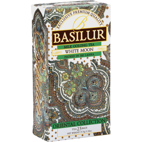 Чай Basilur Белый месяц (Восточная коллекция) зел. 25*1,5г - Фото 1 Чай Basilur Белый месяц (Восточная коллекция) зел. 25*1,5г - изображение 1