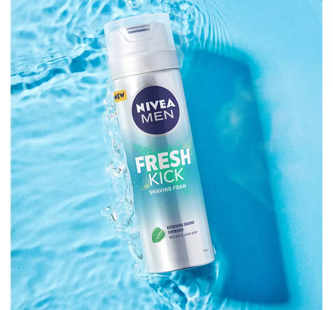 Піна NIVEA для гоління Fresh Kick 200 мл - зображення 4