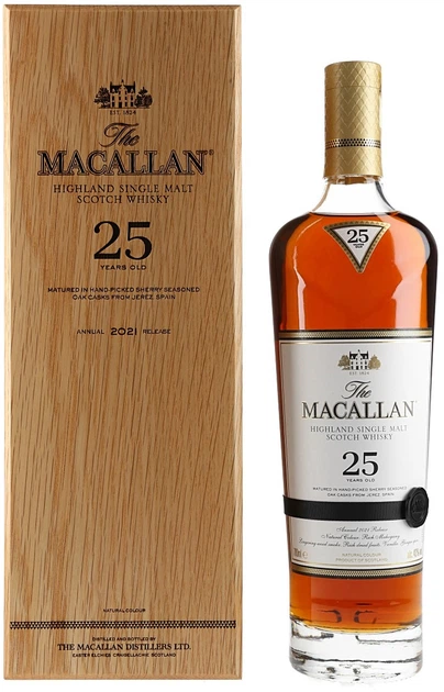 Виски Macallan Sherry Oak 25 YO 0.7 л 43% в подарочной упаковке