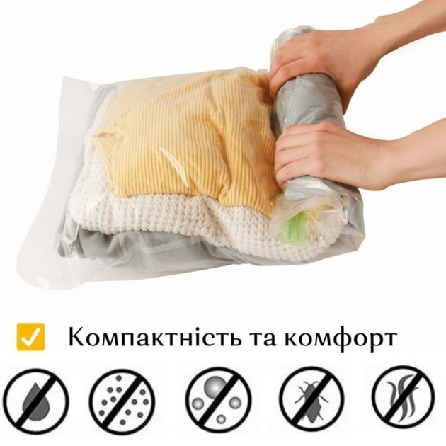 Вакуумные Пакеты 8 штук для путешествий The Chestnut, без клапана для ...