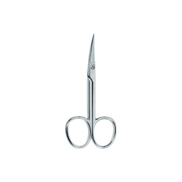 Manicure scissors for cuticle Beter Professional curved chrome (8470002428911) - obraz 1