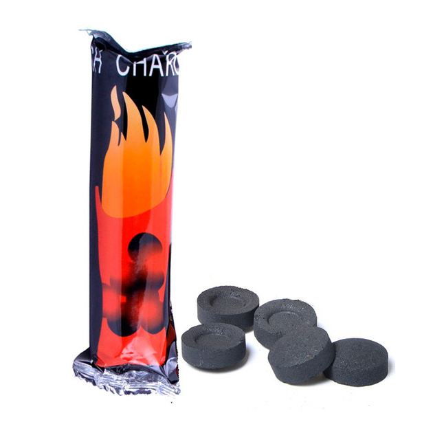 Уголь FLASH CHARCOAL для кальяна кокосовый №C-2 таблетка 30мм 10 шт ...