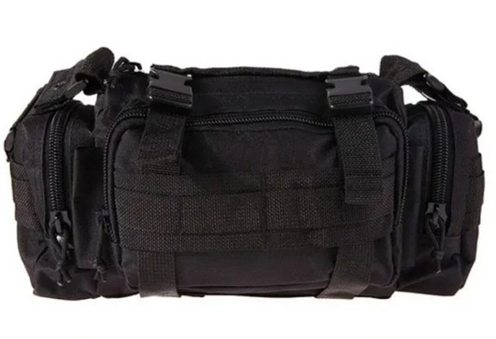 Рюкзак-сумка тактическая, военная на пояс или плечо Molle 6 Литров чорний - изображение 1