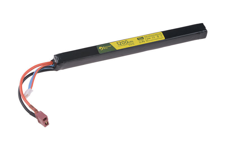 Акумулятор LiPo 11,1 V 1200mAh 2S/20C; під кришку ствольної коробки АК -T-Connect (Deans) [ElectroRiver] - зображення 1