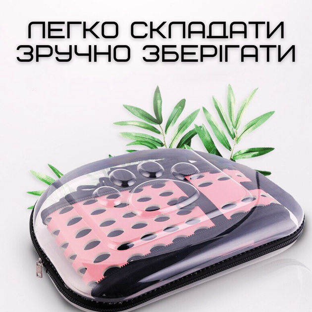 Сумка Переноска Для Грызунов и Небольших Животных до 2 кг Складная Сумка Для Попугаев Сурикатов Хорьков 35*20 см Розовая - изображение 5