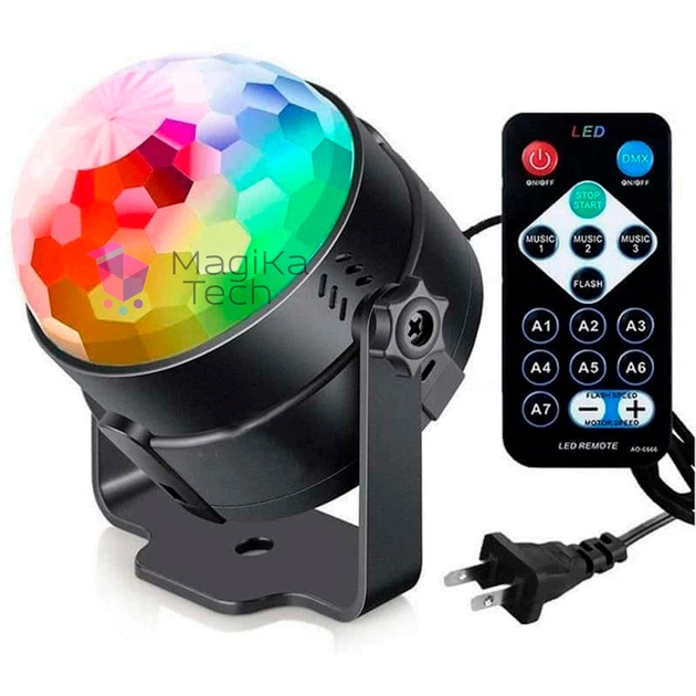 Дискошар Светодиодный Magic Ball с пультом дистанционного управления c Bluetooth - изображение 4