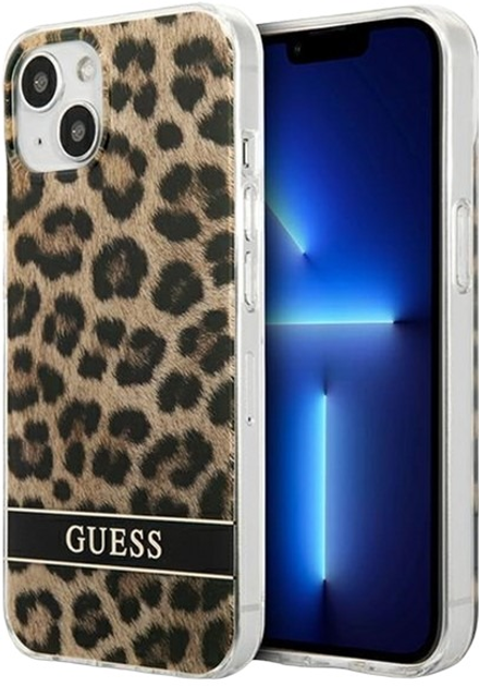 Панель Guess Leopard для Apple iPhone 13 mini Brown (3666339047368) - зображення 1